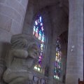 Dinan - Pila de agua bendita en iglesia de Saint Malo.