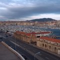 Vistas del puerto de Marsella desde Saint Laurent.